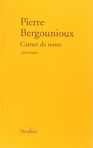 Carnet de notes. Journal 1991-2000