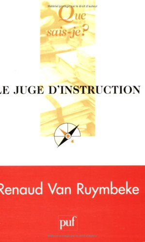 Le juge d'instruction