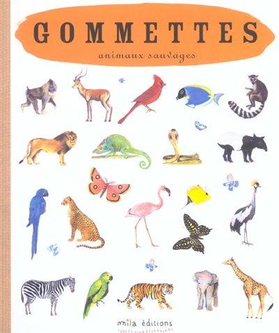 Animaux sauvages : gommettes