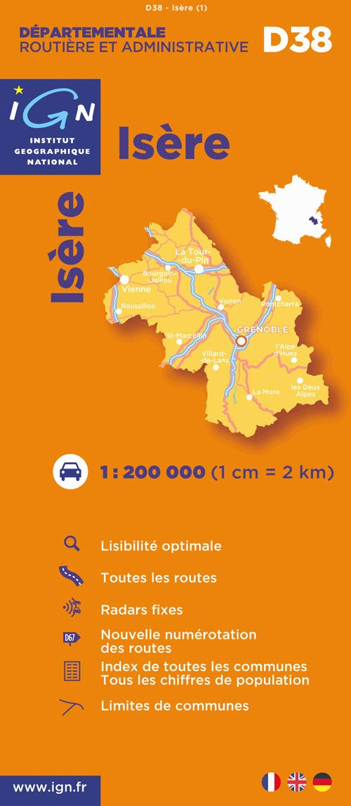 Isère : 1/200000