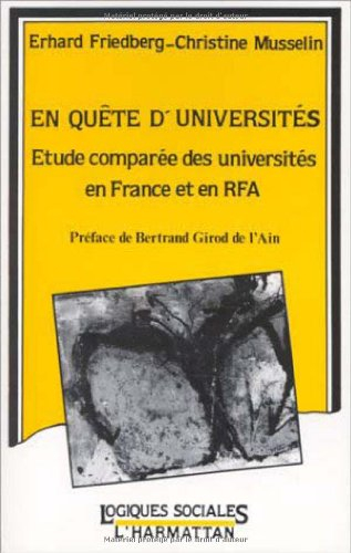 En quête d'universités : étude comparée des universités en France et en RFA