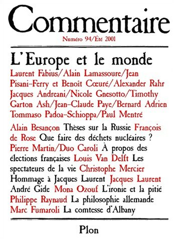Commentaire, n° 94. L'Europe et le monde