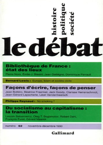 Débat (Le), n° 62. Bibliothèque de France : état des lieux