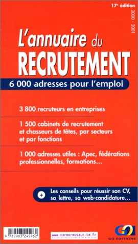 l'annuaire du recrutement 2000-2001