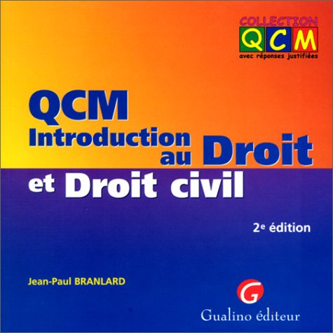 qcm introduction au droit civil