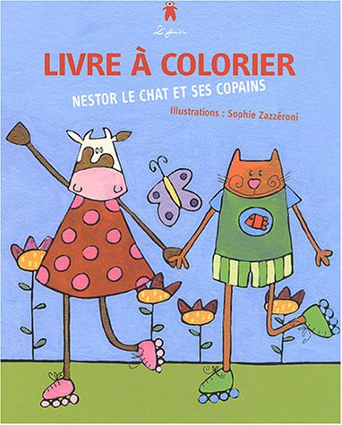 Nestor le chat et ses copains : Livre à colorier