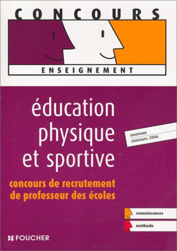Education physique et sportive : concours de recrutement de professeur des écoles