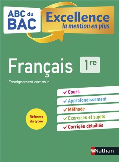 Français 1re : enseignement commun : réforme du lycée
