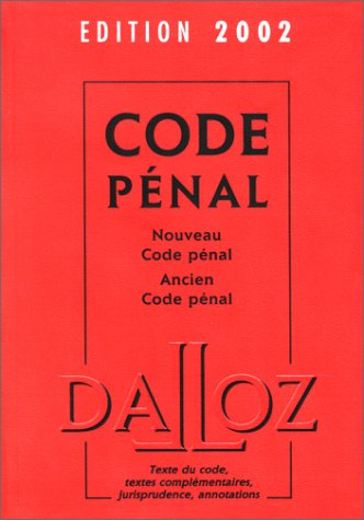 code pénal, édition 2002