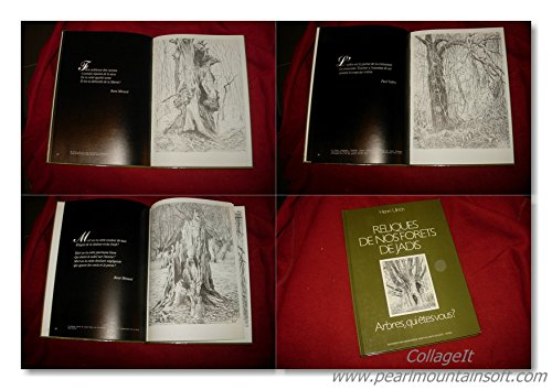 reliques de nos forêts de jadis : un album de 40 dessins de l'auteur, accompagnés de citations de po