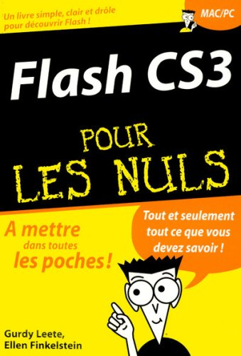 Flash CS3 pour les nuls