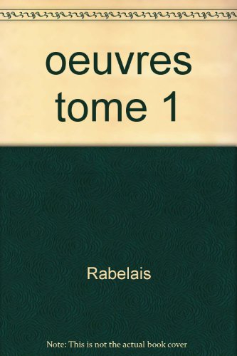 oeuvres : tome 1