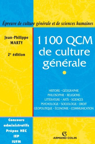 1.100 QCM de culture générale : catégories A et B