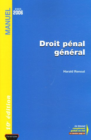 droit pénal général : edition 2005-2006