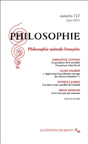 Philosophie, n° 112. Philosophie animale française