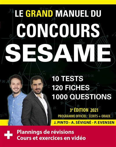 Le grand manuel du concours Sésame : 10 tests, 120 fiches, 120 vidéos de cours, 1.000 questions : no