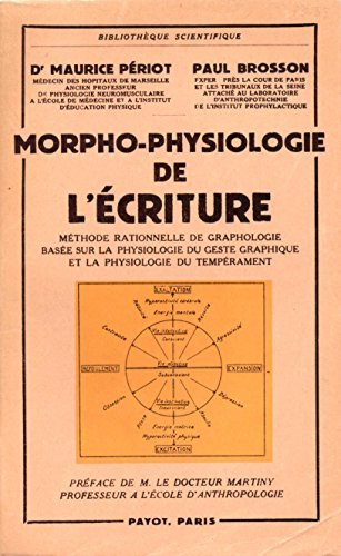 morpho-physiologie de l'ecriture. methode rationelle de graphologie basee sur la physiologie du gest