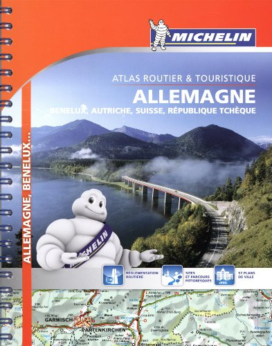 Allemagne, Benelux, Autriche, Suisse, République tchèque : atlas routier et touristique