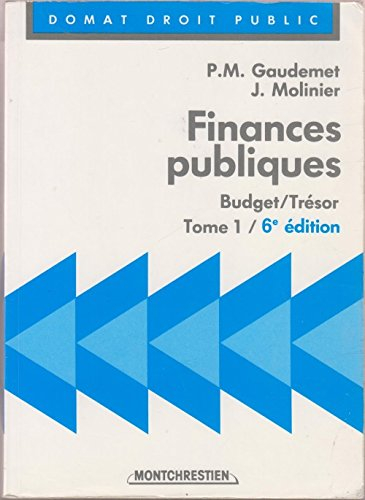finances publiques : tome 1, budget-trésor