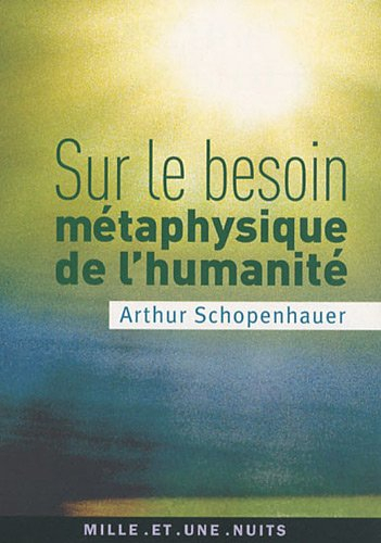 Sur le besoin métaphysique de l'humanité