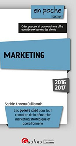 Marketing 2016-2017 : les points clés pour tout connaître de la démarche marketing stratégique et op