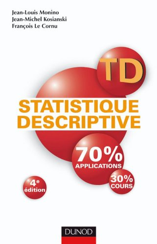 TD statistique descriptive : 70% applications, 30% cours