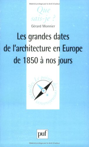 Les grandes dates de l'architecture en Europe de 1815 à nos jours
