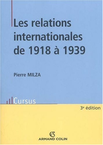 Les relations internationales de 1918 à 1939