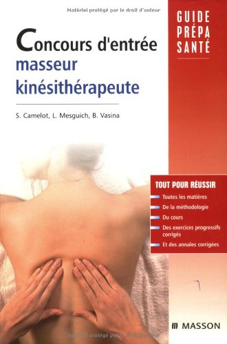 Concours d'entrée masseur-kinésithérapeute