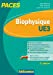 Biophysique UE3 PACES : cours, exercices, annales et QCM corrigés