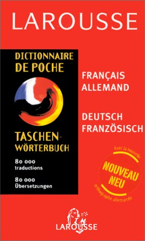 dictionnaire de poche : allemand/français, français/allemand