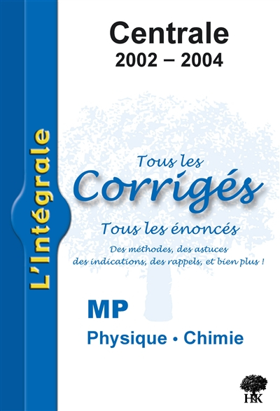 Physique chimie MP : 2002-2004