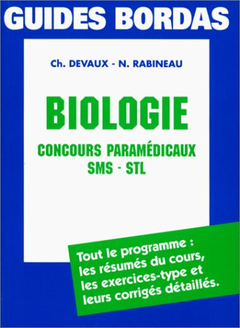 Biologie : concours paramédicaux SMS-STL