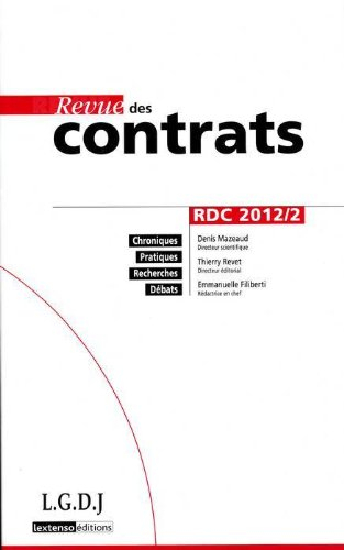 Revue des contrats, n° 2 (2012)