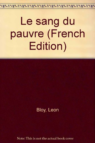 Le sang du pauvre