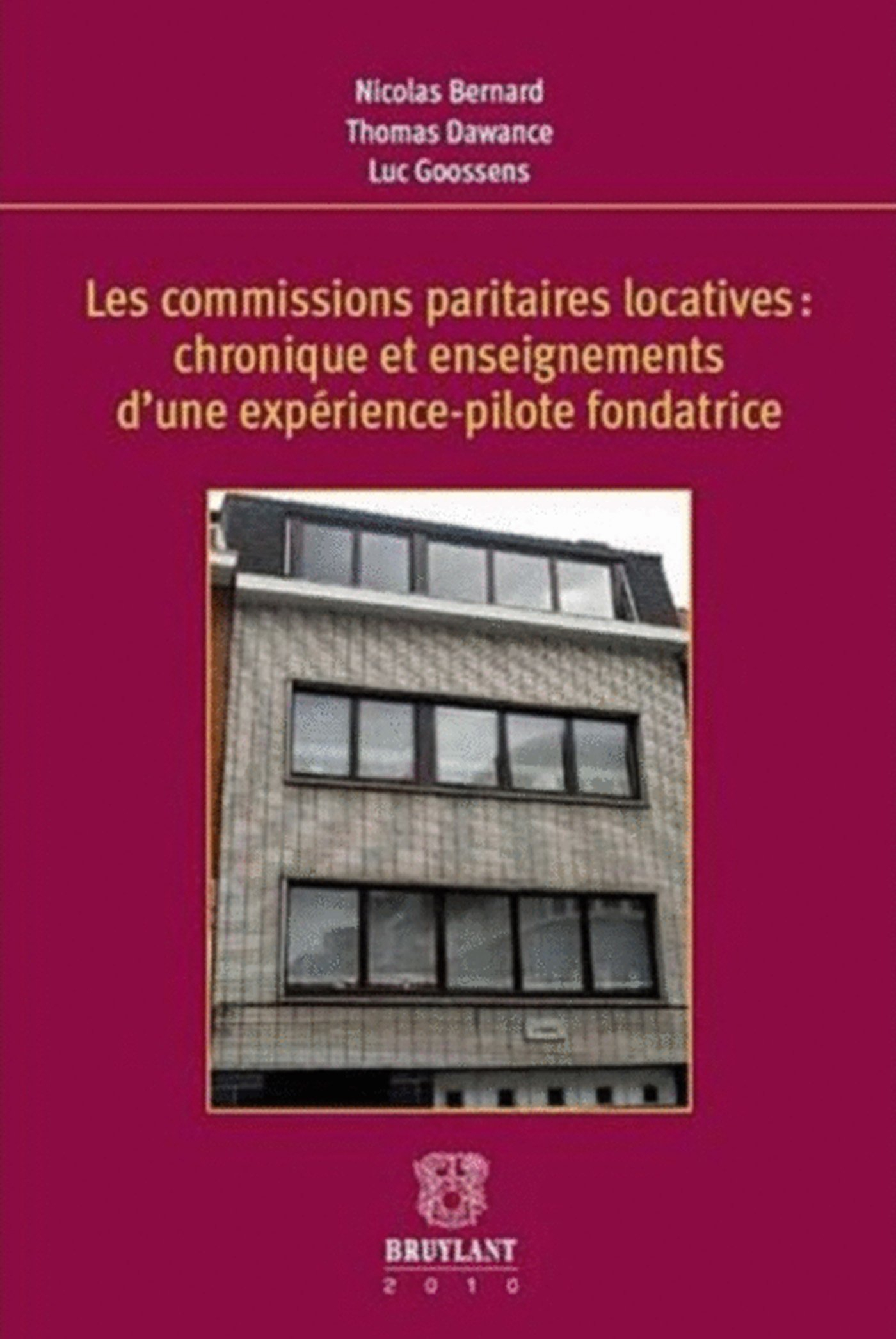 Les commissions paritaires locatives : chronique et enseignements d'une expérience-pilote fondatrice