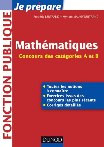 Mathématiques : concours des catégories A et B