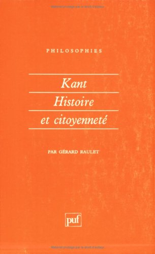 Kant, histoire et citoyenneté