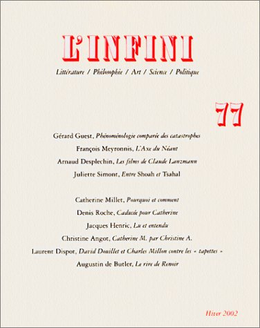 Infini (L'), n° 77