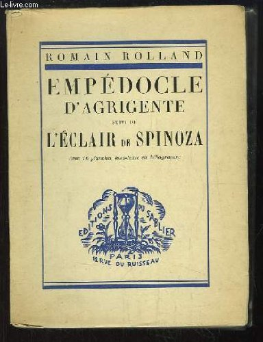 empédocle d'agrigente suivi de l'éclair de spinoza