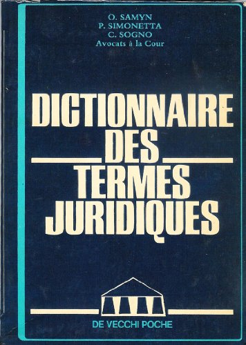 Dictionnaire des termes juridiques