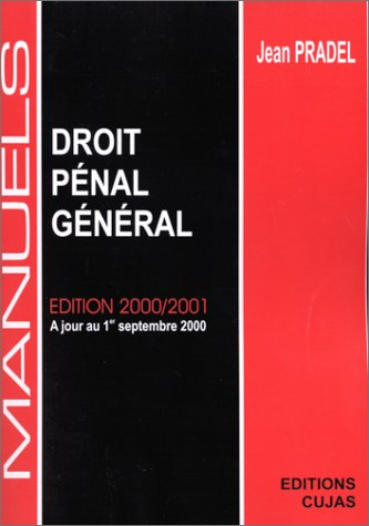 Droit pénal. Vol. 1. Droit pénal général : à jour au 1er septembre 2000