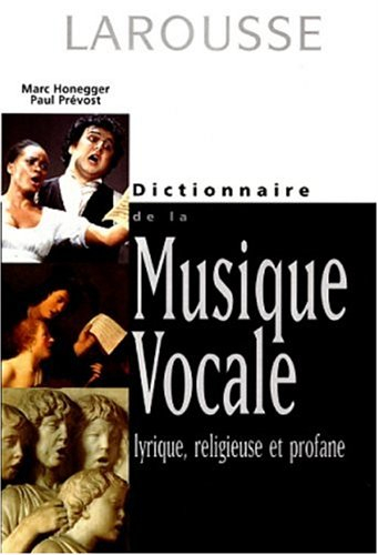 Dictionnaire de la musique vocale