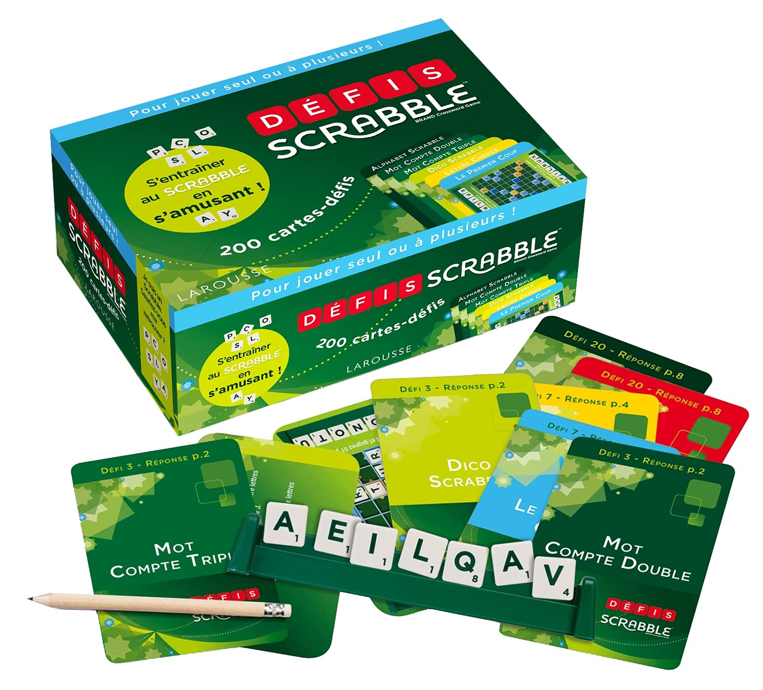 Défis Scrabble : s'entraîner au Scrabble en s'amusant ! : 200 cartes-défis