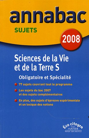 Sciences de la vie et de la Terre S : obligatoire et spécialité