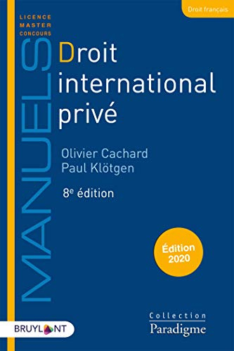 Droit international privé : édition 2020