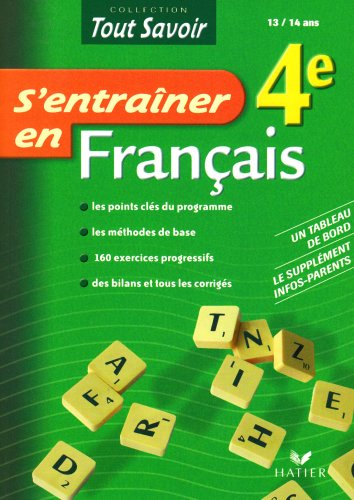 S'entraîner en français 4e, 13-14 ans
