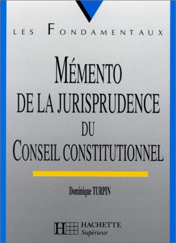 mémento de la jurisprudence du conseil constitutionnel, numéro 95