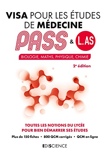 Visa pour les études de médecine, Pass & L.AS : biologie, maths, physique, chimie : toutes les notio