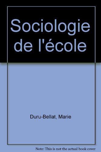 sociologie de l'école
